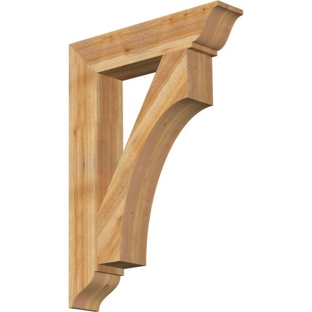Ekena Millwork Westlake Traditional Rough Sawn Bracket, Western Red Cedar, 6"W x 30"D x 42"H BKT06X30X42WTL01RWR